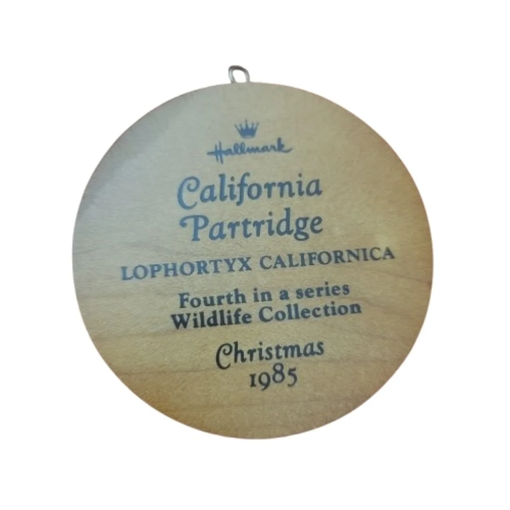 Hallmark Partridge Collector's Series Ornament - Brown and Green